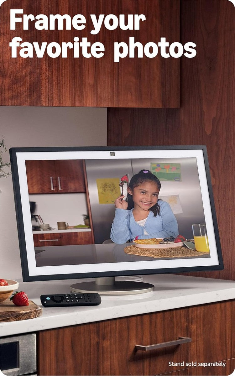 Echo & Alexa Amazon Echo Show 21 (newest model), Full HD 21" kitchen hub for home organization, with built-in Fire TV, Designed for Alexa+