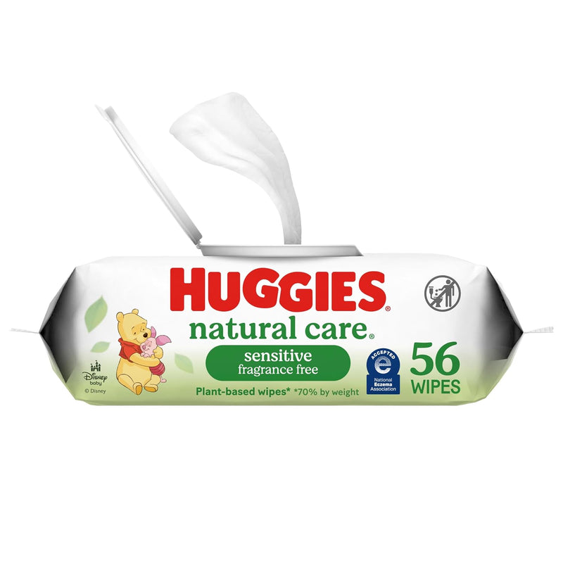 Huggies Natural Care Sensitive Toallitas Húmedas sin Fragancia para Bebé
