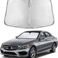 EcoNour Windshield Sunshade Compatible for Mercedes Benz S Class 2015-2023 2024 2025, Sun Visor for Front Windshield & W