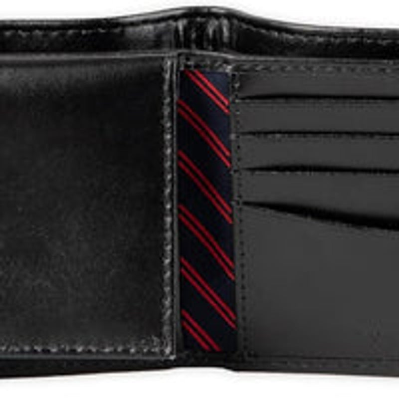 Tommy Hilfiger Men's Leather Wallet – Slim Bifold with 6 Credit Card