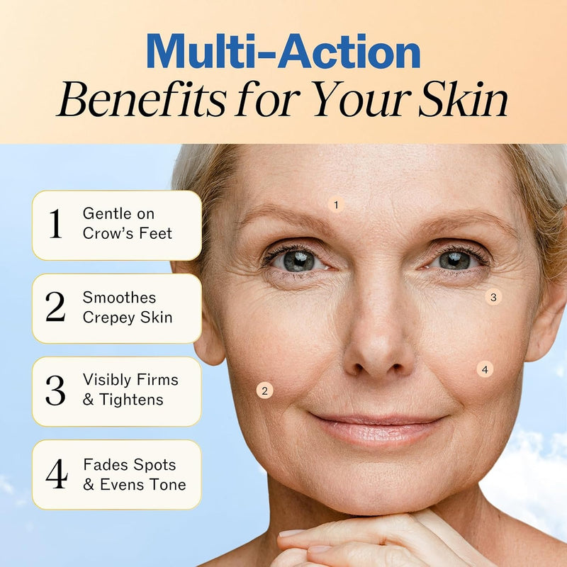 LilyAna Naturals Crema Facial Anti-Edad con Retinol para Mujeres – Crema para Arrugas y Cuello Reafirmante, Humectante de Retinol para Rostro con Ácido Hialurónico, Crema de Noche Hidratante para