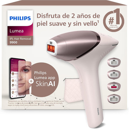 Philips Lumea Serie 9900 IPL - Depiladora con Inteligencia Artificial y 4 Accesorios