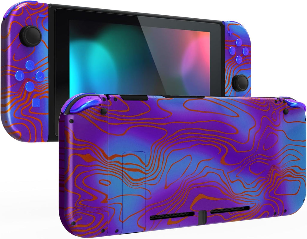 eXtremeRate DIY Replacement Shell Buttons for Nintendo Switch, Back Plate for Switch Console, Housing with Full Set Butt