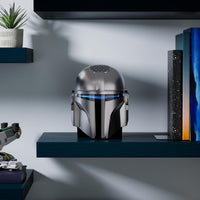 Paquete Echo Dot Star Wars: incluye Echo Dot, Deep Sea Blue y el soporte para casco Mandalorian