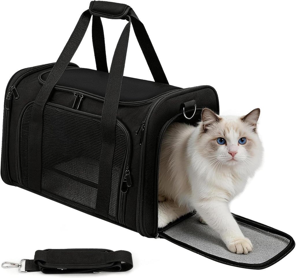 Zedkeys Cat Carrier Soft, Dog Carriers for Small Dog/Large Cat (Up to 16lb)
