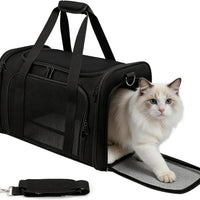 Zedkeys Cat Carrier Soft, Dog Carriers for Small Dog/Large Cat (Up to 16lb)