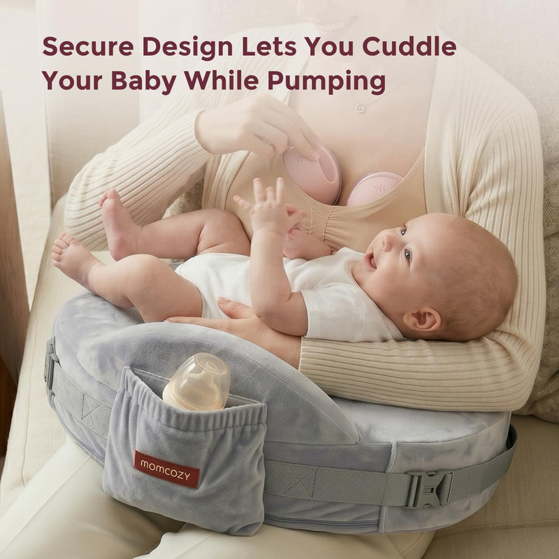 Momcozy CozyPro Almohada de Lactancia con Soporte Lumbar y de Brazos