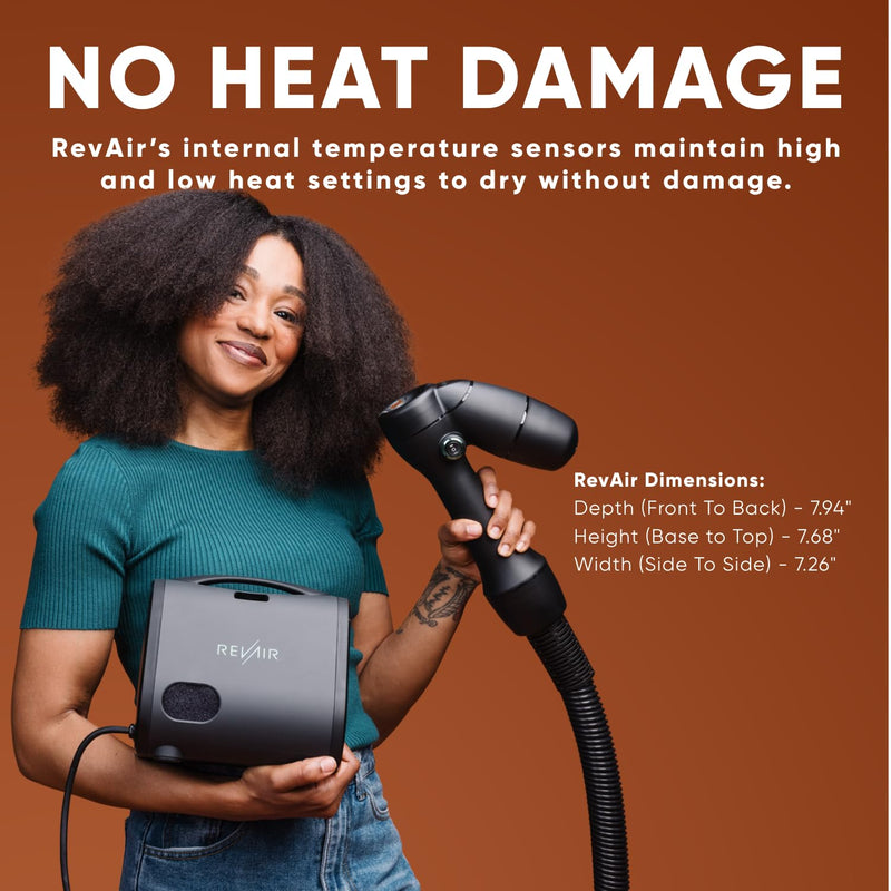 RevAir Secador de Cabello de Aire Invertido - Secado Sin Calor