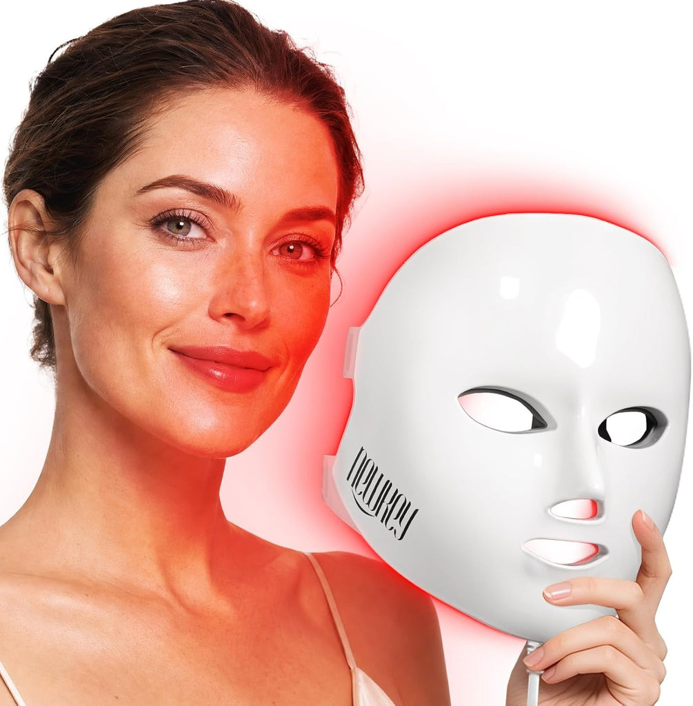 NEWKEY Sistema de terapia de fotones Newkey de luz LED, en 7 colores, para el cuidado de la piel facial y máscara de belleza