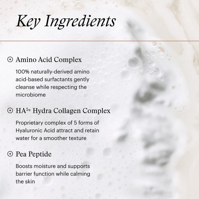 SkinMedica HA5 Hydra Collagen Hydrating Foaming Cleanser with Vegan Collagen, 5 Fl Oz - Hydrating Cleansing Solution for Daily Use - Amino Acid-Based Wash for a Gentle, Non-Irritating, Clean Feeling