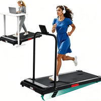 Ogpou Portable Walking Pad Treadmill with Handle Bar