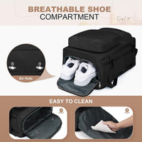 Maelstrom Travel Backpack for Men Women, 17.3" Laptop with Shoe Compartment
