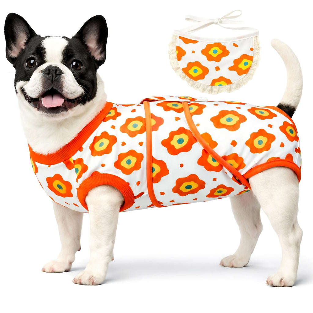 Surgery Recovery Suit for Female Male Dog, Soft Onesie After Spay Neuter, S