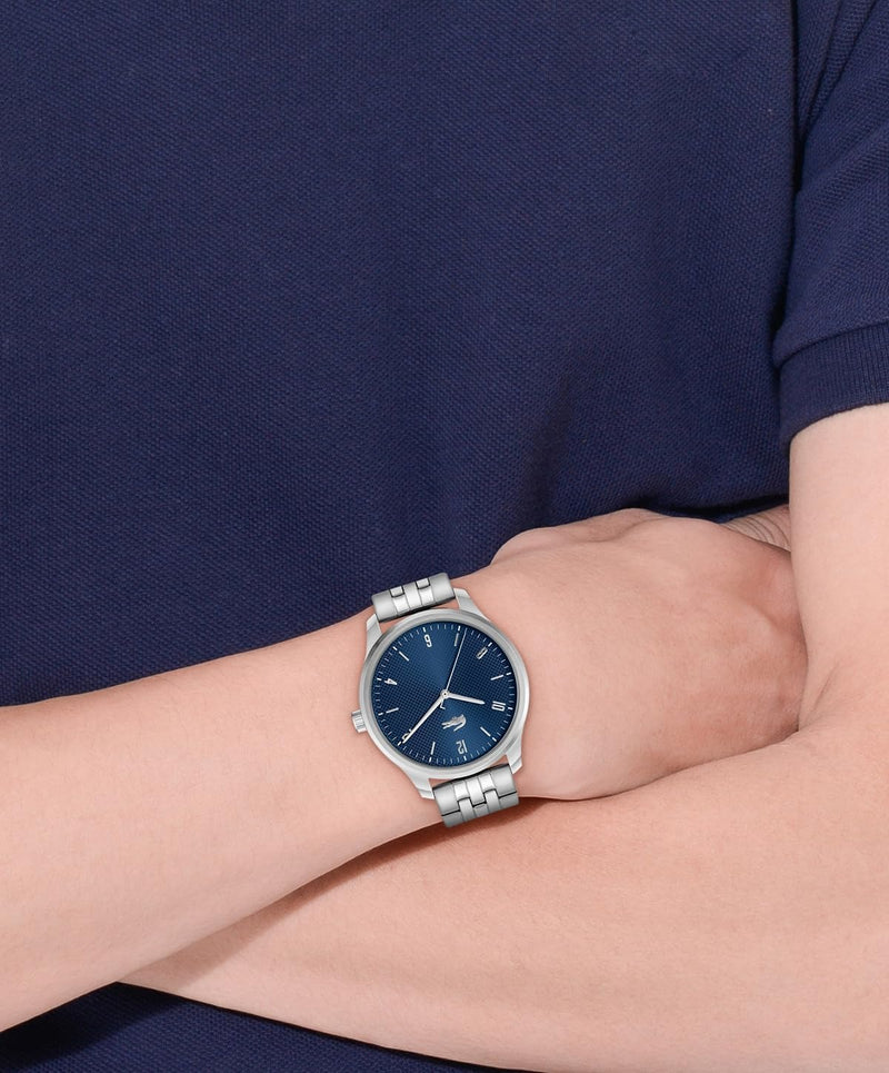 Lacoste Lisbon Men's 3H Quartz Watch, Stainless Steel Wristwatch