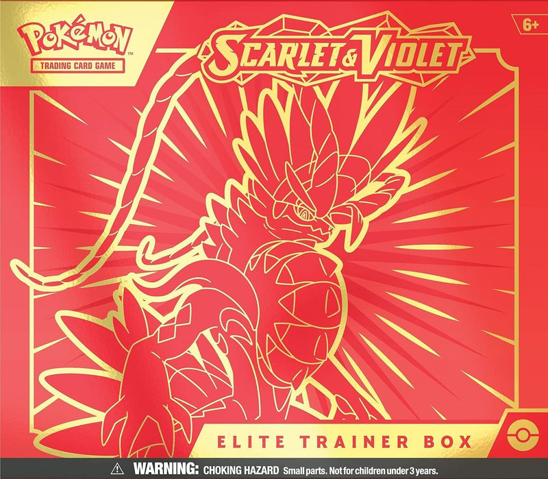 Pokémon TCG: Estuche de Entrenador Élite Scarlet & Violet (Miraidon Púrpura o Koraidon Rojo, Color Aleatorio)