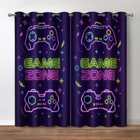 Jekeno Gaming Gamepad Blackout Curtains for Bedroom, 2 Panels Set 52x63 in