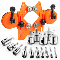 Semderm Diamond Hole Saw Kit, Tile Hole Saw with Double Suction Cups, Diamond Drill Bits for Glass, Porcelain Tile, Cera