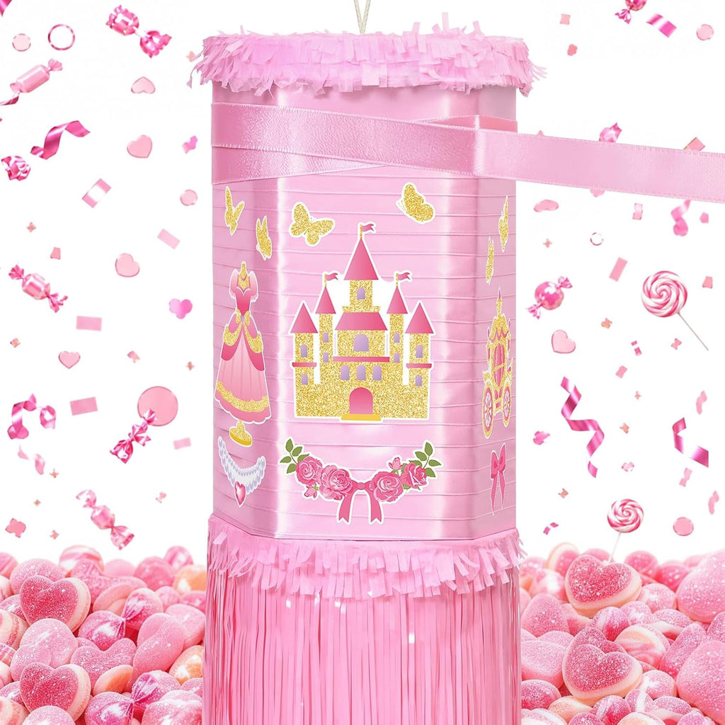 WERNNSAI Princess Spinning Piñata, Princess Birthday Party Decorations