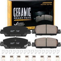 HECHENQICHE D1860 Front Ceramic Brake Pads Kit Fit For Honda Accord 2016-2017 Only LX-S Models