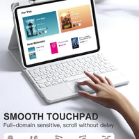 Funda con Teclado Harvopu para iPad 11" (A16) / iPad 10.ª Gen - Blanco