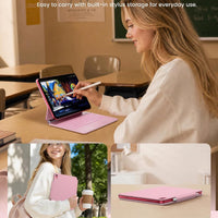Funda con Teclado typecase Edge para iPad 11" (A16) / 10.ª Gen - Rosa Claro