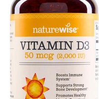 NatureWise Cápsulas de gel de vitamina D3 2000iu, de NatureWise, 1, 1