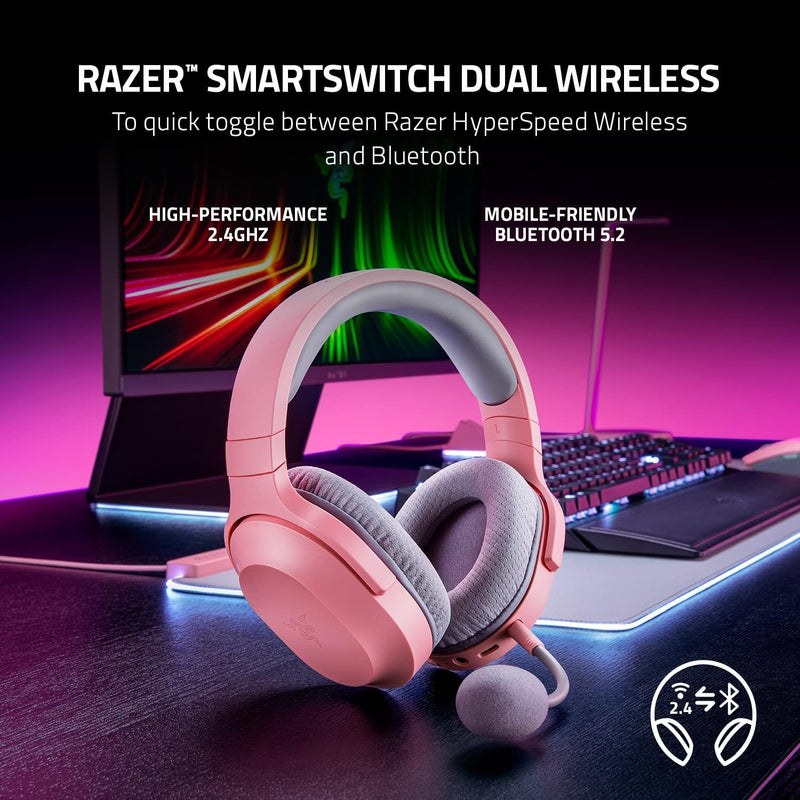 Razer Barracuda X Wireless Gaming & Mobile Headset, Quartz Pink