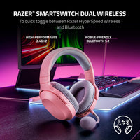 Razer Barracuda X Wireless Gaming & Mobile Headset, Quartz Pink