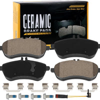 HECHENQICHE D1340 Front Ceramic Brake Pads Kit Fit For Mercedes-Benz C250 2010-2015, For Mercedes-Benz C300 2008-2012, F