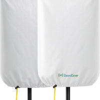 SoundCover Professional Grade 600D Protective Cover for Stand Mounted 12" PA/DJ Powered Speaker - White - Includes a 420