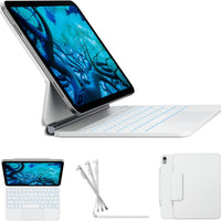 Funda con Teclado typecase Edge para iPad 11" (A16) / 10.ª Gen - Blanco Marfil