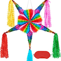 WERNNSAI 32" Large Cinco de Mayo Star Piñata - Foldable Mexican Star