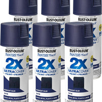 Rust-Oleum Painter's Touch 2X Ultra Cover Spray Paint, Satin Midnight Blue
