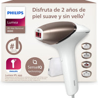 Philips Lumea Serie 9900 IPL - Depiladora con Inteligencia Artificial y 4 Accesorios, La Philips Lumea Serie 9900 es la depiladora IPL más avanzada de Philips. Incorpora tecnología SkinAI que analiza