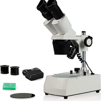 PARCO PST-234-10LRC-ES2 Binocular Stereo Microscope, WF10x and WF20x Eyepieces, 2X, 3X and 4X Objectives,20x,30x,50x, 60
