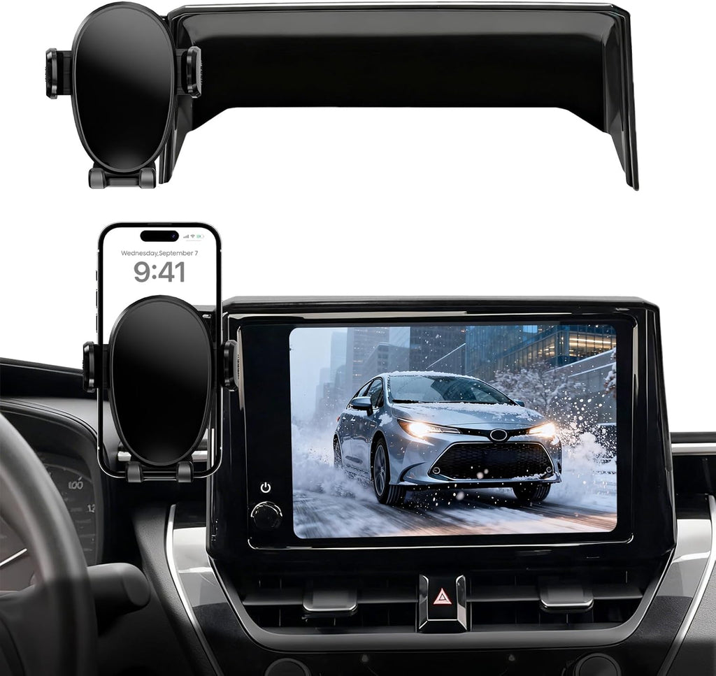 Phone Mount for Toyota Corolla (2019-2026, 8" Screen ONLY) / Corolla Hatchback (19-26) / Corolla Cross (2022-2026), Adju