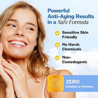 LilyAna Naturals Crema Facial Anti-Edad con Retinol para Mujeres – Crema para Arrugas y Cuello Reafirmante, Humectante de Retinol para Rostro con Ácido Hialurónico, Crema de Noche Hidratante para