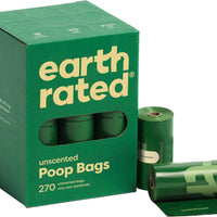 Earth Rated Dog Poop Bags on Refill Rolls, 120 Bags, Unscented