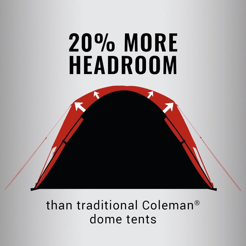 Tienda de campaña tipo domo oscuro Coleman 8 PERSONAS