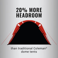 Tienda de campaña tipo domo oscuro Coleman 8 PERSONAS