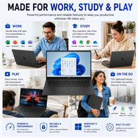 HP New Everyday Slim Laptop, 2026 Edition, Intel N150 Processor, 128GB SSD, 1TB Cloud Storage, Microsoft 365, Copilot AI, Long Battery Life, Windows 11