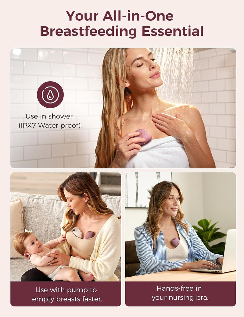Momcozy A1Pro Masajeador de Lactancia con Calor y Vibración Profunda