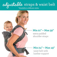 Infantino Flip 4 en 1 Portabebés Ergonómico Convertible Gris