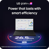 LG gram Pro 17-inch Thin and Lightweight Dual AI Touchscreen Laptop Computer, Copilot+ PC, Intel Core Ultra 7 355 Processor, Windows 11 Home, 32GB RAM, 1TB SSD - Obsidian Black