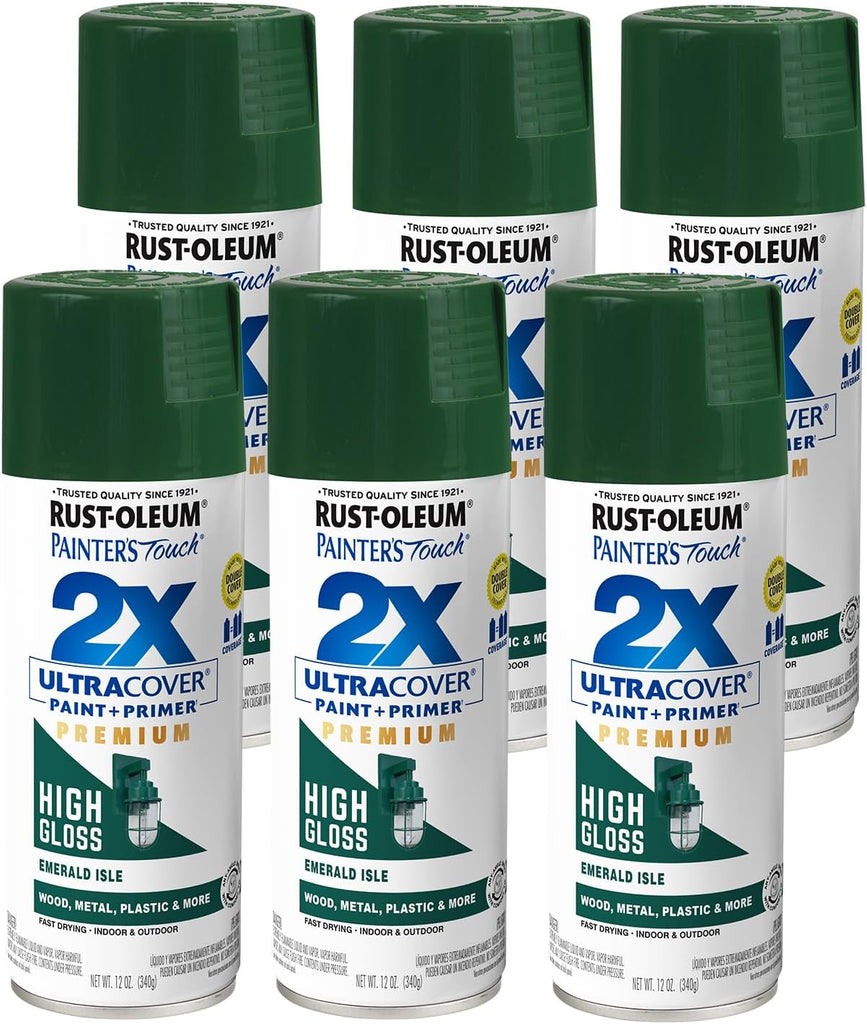 Rust-Oleum Painter's Touch 2X Ultra Cover Spray Paint, Emerald Isle
