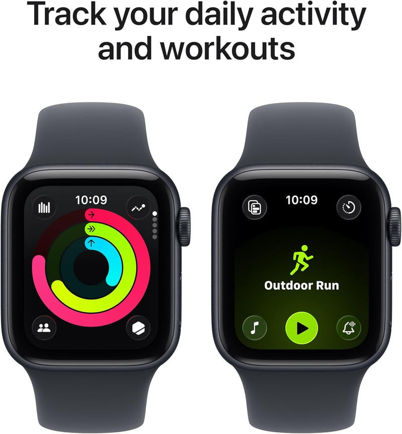 Apple Watch SE 3 [GPS + Cellular 40mm] Smartwatch with Midnight Aluminum Case with Midnight Sport Band - S/M. Fitness and Sleep Trackers, Heart Rate Monitor, Always-On Display, Water Resistant