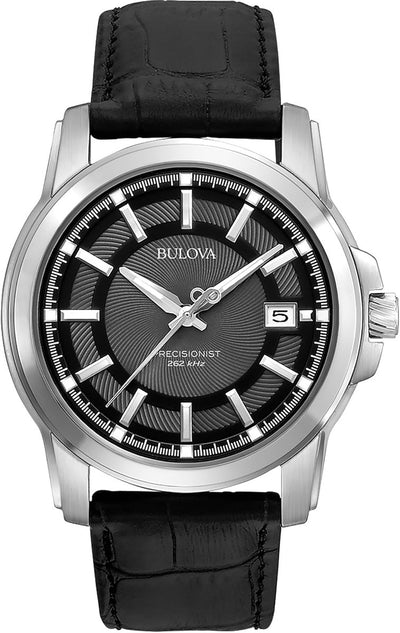 Bulova Men's 3-Hand Precisionist Calendar Watch in Stainless Steel