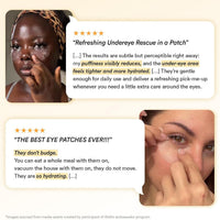 Abib Parches de colágeno para debajo de los ojos de rosa de Jericó en gel 60 parches, parches coreanos para debajo de los ojos para ojos hinchados y ojeras, antiarrugas, colágeno, cafeína, niacinamida