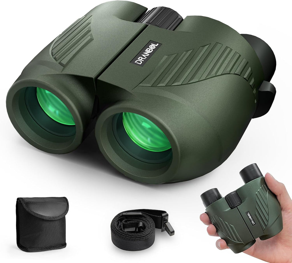 20X25 Small Binoculars for Adults and Kids, Large Eyepiece Binoculars for Bird Watching Easy Focus, Pocket High Powered