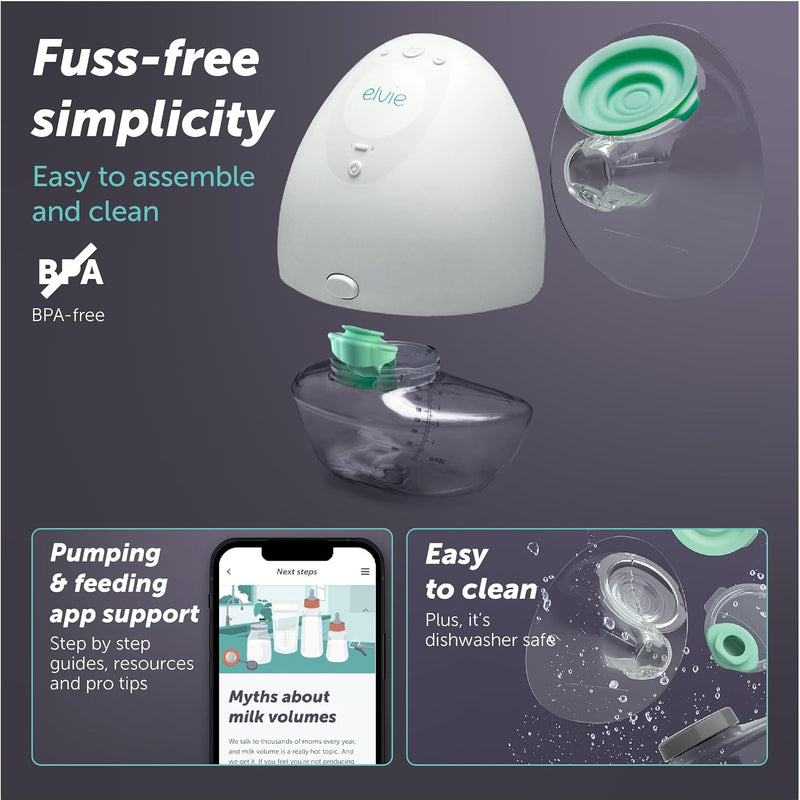 Elvie Double Extractor de Leche Manos Libres Doble con App
